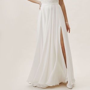 BHLDN Chateau bridal maxi skirt
